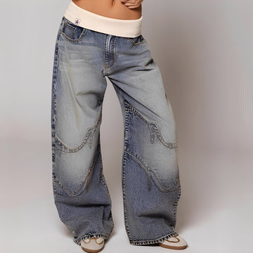 Vanessa - Jeans confortável com perna larga