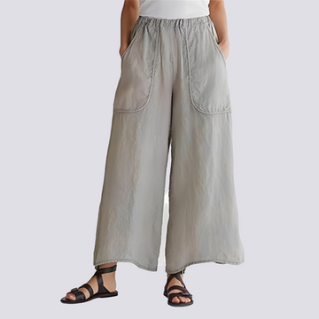 Angela - Calça casual com perna larga para mulheres