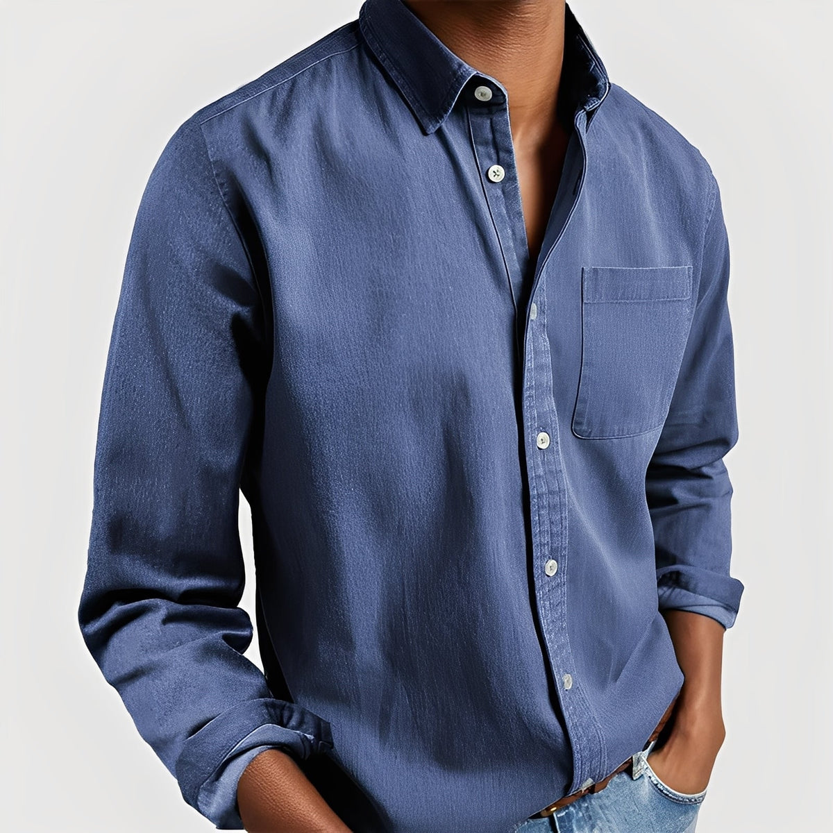 Tanner - Camisa casual com botões