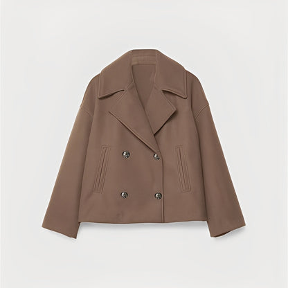 Abegail - Jaqueta curta casual e solta para mulheres