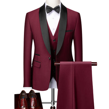 George - Terno Formal Slim-Fit de 3 Peças para Homens
