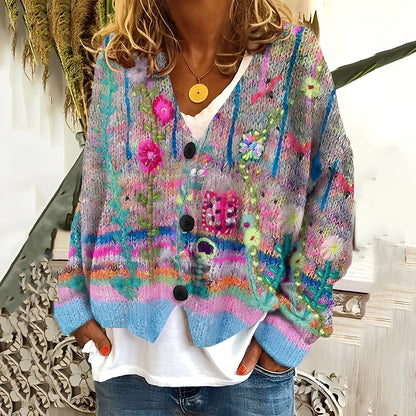 Daphné - Bequemer und bunter Pullover für Frauen