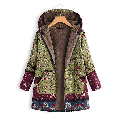 Kayla - Vintage Damenjacke mit Kapuze