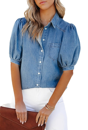 Mila - Camisa Jeans Estilosa