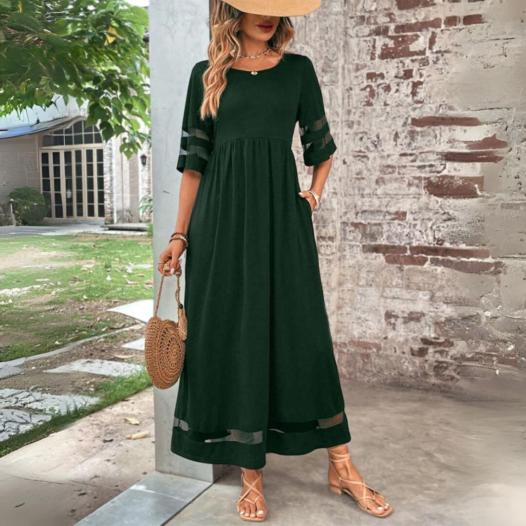 Amandine – Vestido Elegante com Efeito Disfarçador de Barriga