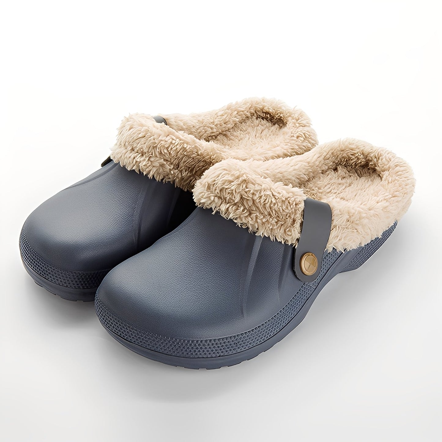Melba - Warm wooden shoes with wool lining for women