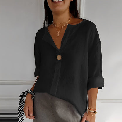 Noémie - Leichte Bluse mit V-Ausschnitt für Damen