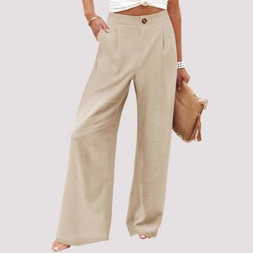 Helen - Calça casual de perna larga para mulheres