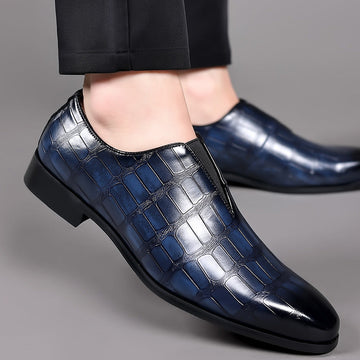 Russell - Mocassins formais com padrão de pedra para homem