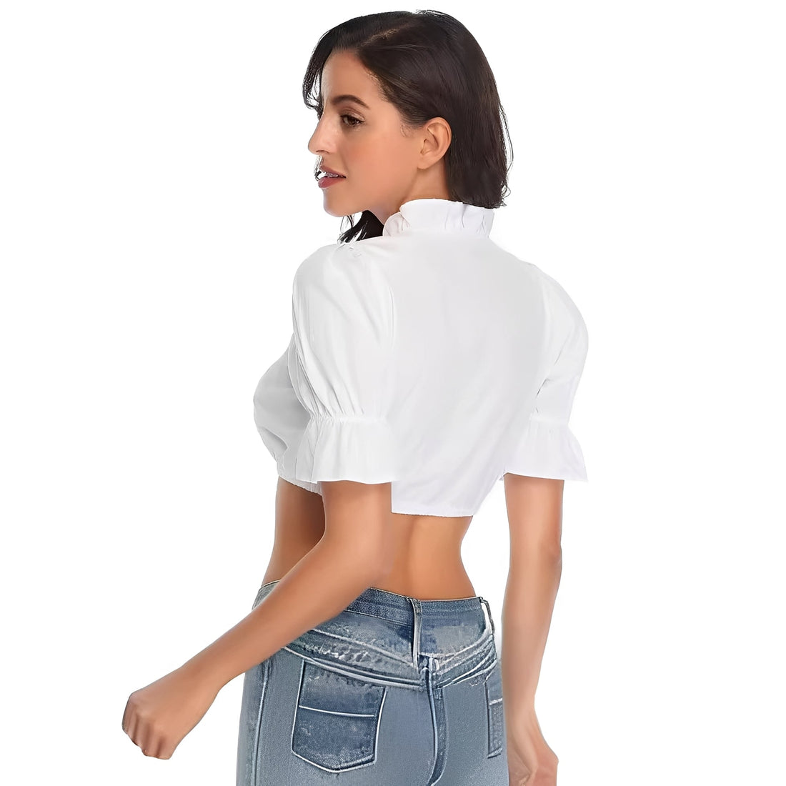 Zenia  Blusa elegante de dirndl tradicional