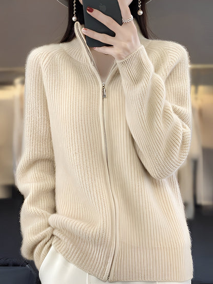 Brylee - Wolljacke mit Reißverschluss für Damen