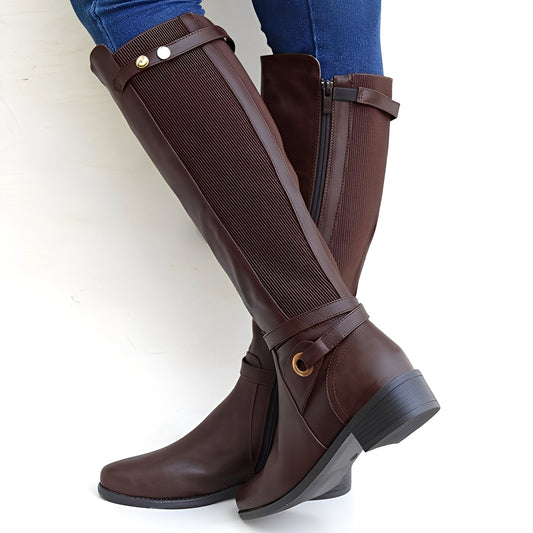 Megan - Classic, sturdy leather boots for women
