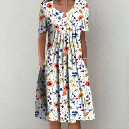 Erin - Vestido elegante com estampa floral