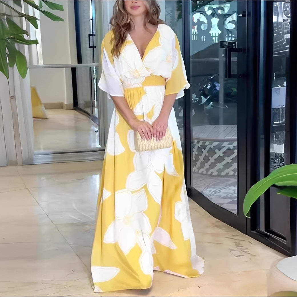 Alessia - Vestido Solto Estiloso com Estampa Floral