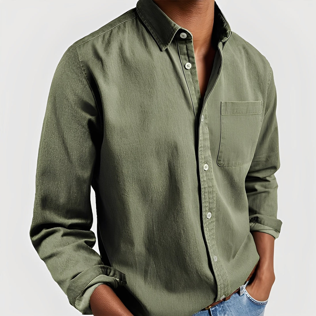Tanner - Camisa casual com botões