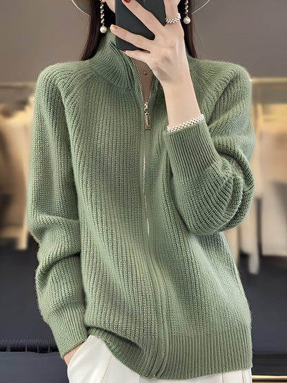 Brylee - Wolljacke mit Reißverschluss für Damen