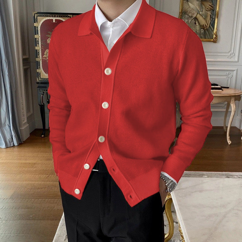 Andrew - Casaco de Lã Tricotado com Botões para Homens