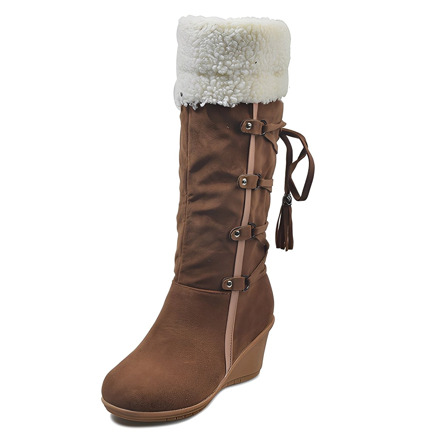 Maria - Stylish, with fur lining, high shaft boots for women