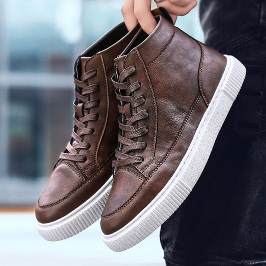 Albert - High-Top Casual Leather Shoes for Men