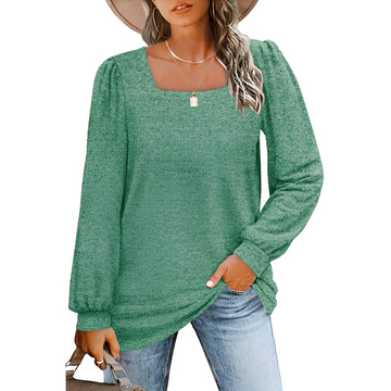 Jaylin - Camisa Chique com Decote Quadrado