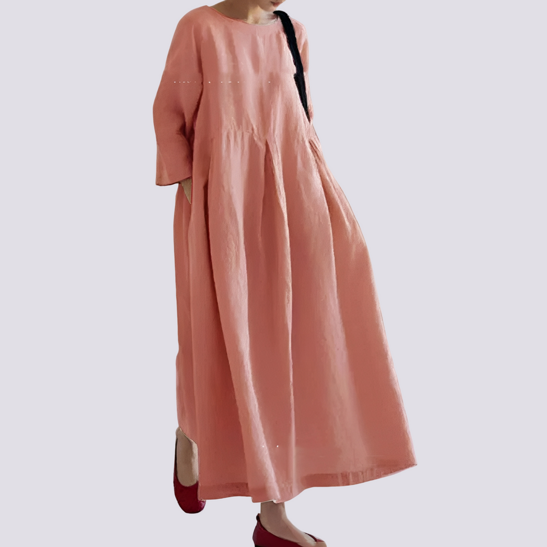 Veronica - Vestido solto com bolsos para mulheres