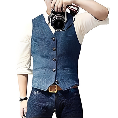 Ismaël - Colete de outono chique e descontraído para homem