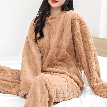 Kilie - Conjunto de Fleece Confortável e Aconchegante de Duas Peças para Mulheres