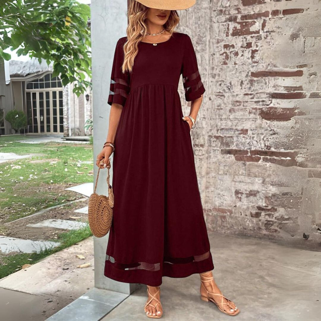 Amandine – Vestido Elegante com Efeito Disfarçador de Barriga