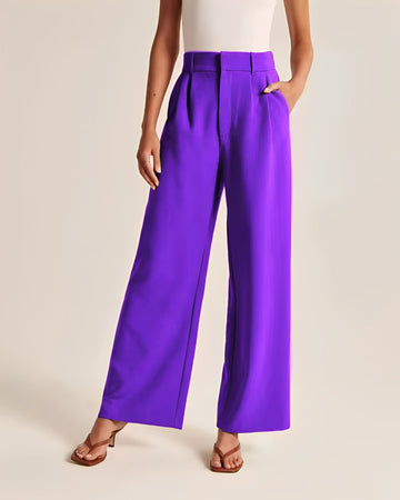 Ruth - Calça elegante de perna larga para mulheres