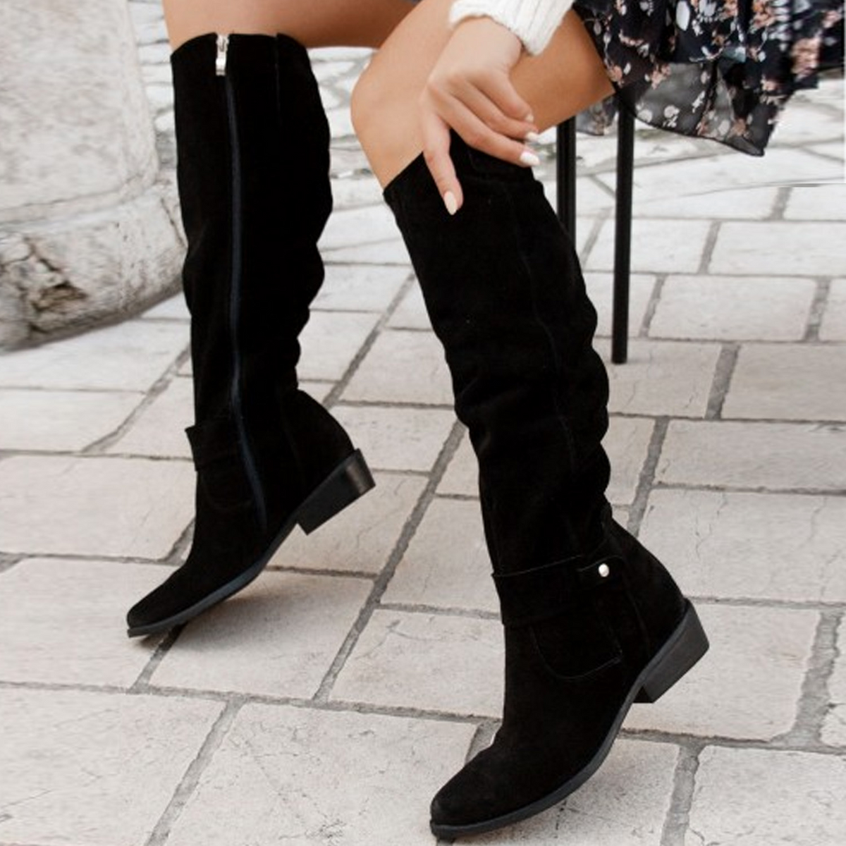 Terina – Bota casual até o joelho para mulheres