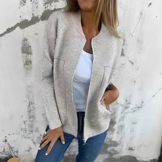 Chelsea - Elegant jacket with zipper for women