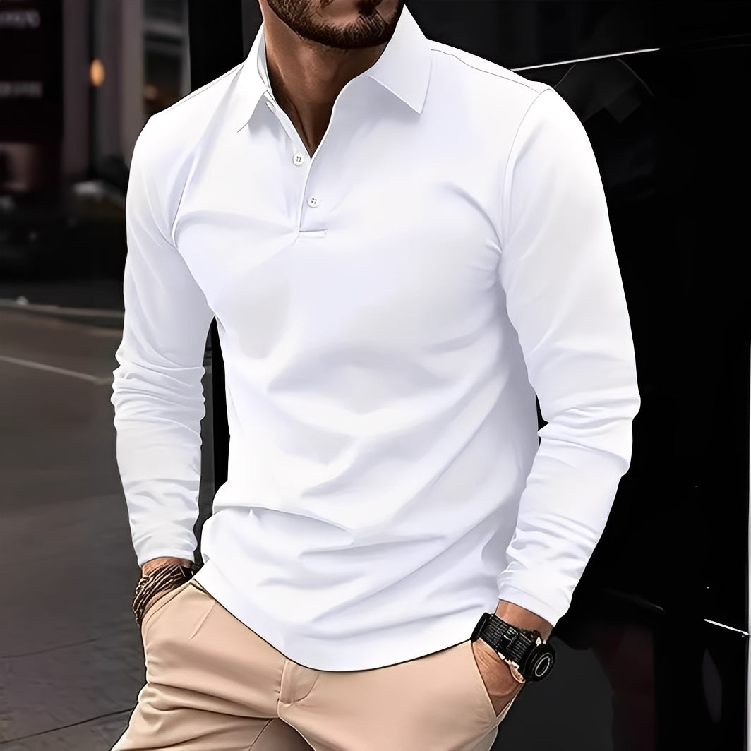 Deacon - Camisa de manga longa casual e robusta