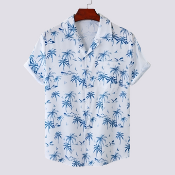 Ronan - Camisa elegante com estampa havaiana para homens