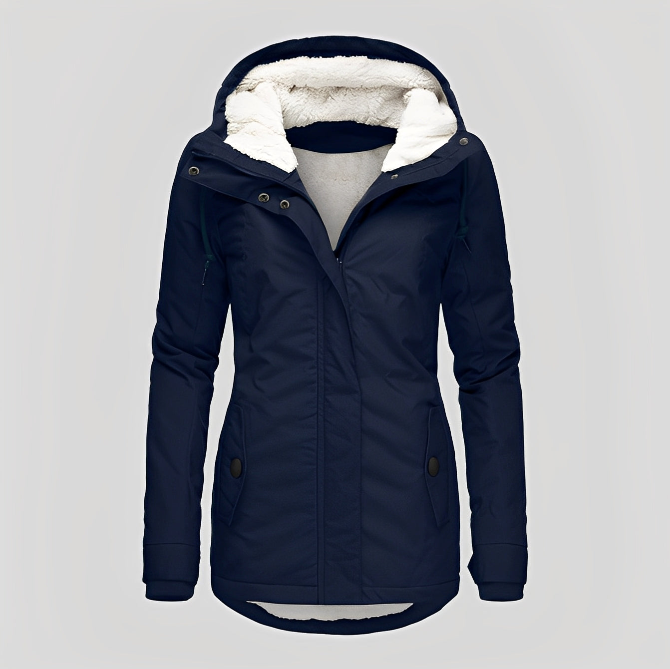 Melba - Warmer, wasserdichter Mantel mit Kapuze für Frauen