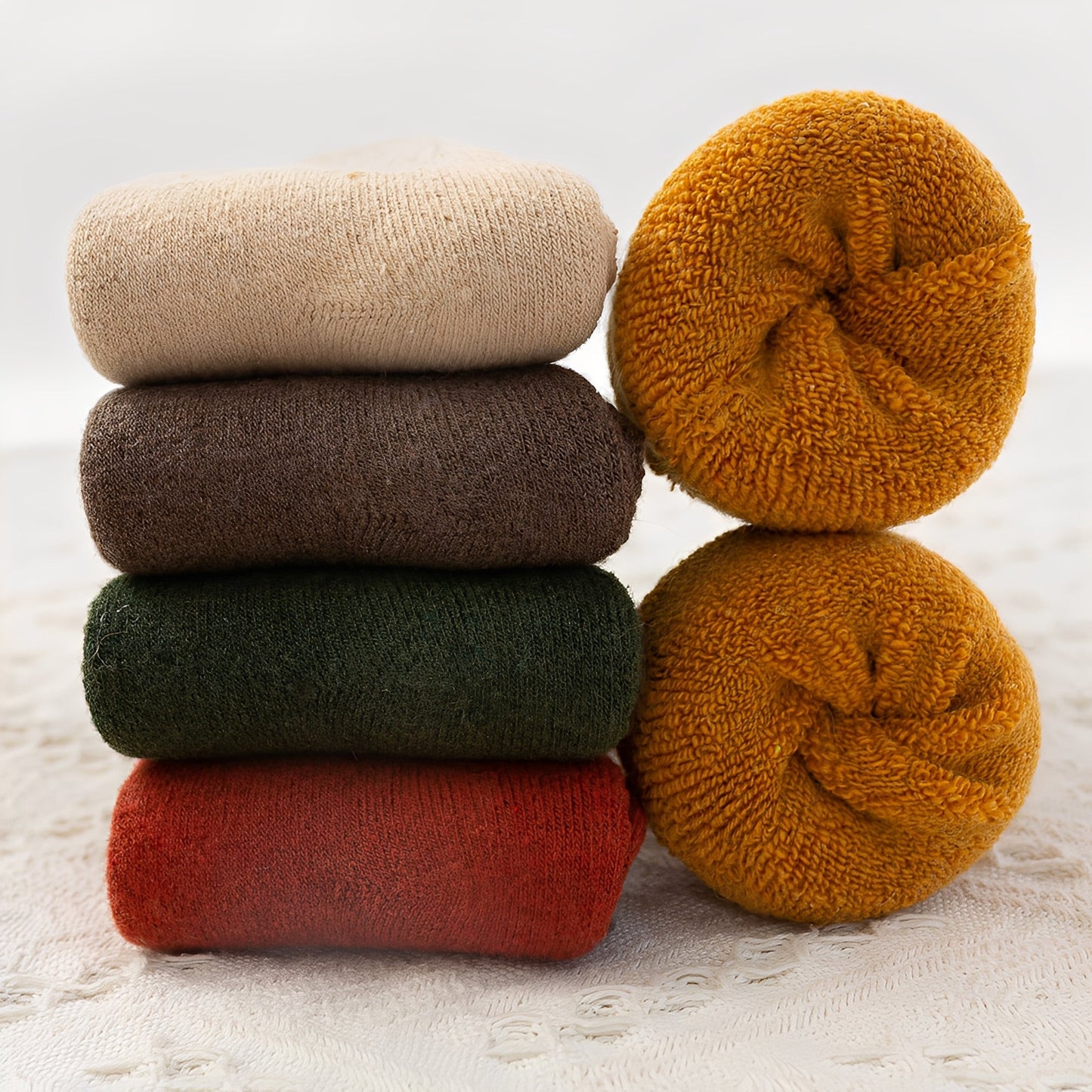 Carmella - Meias Casuais Unissex, quentes e grossas