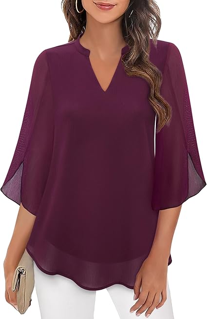 Brianna - Bluse mit offenem Ärmel und elegantem Schwung