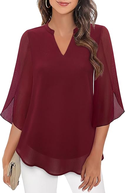 Brianna - Bluse mit offenem Ärmel und elegantem Schwung