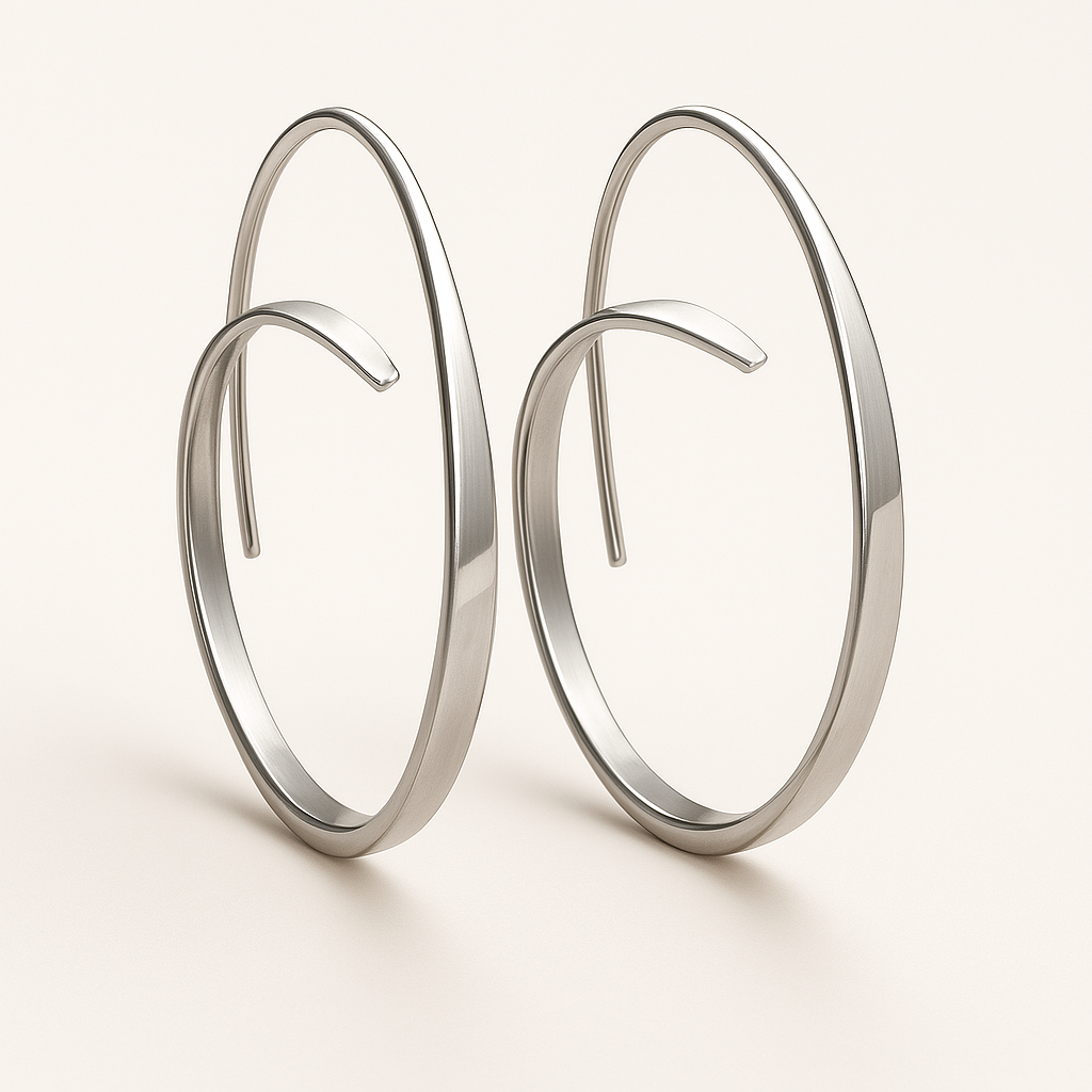 Becca – Brincos em forma de espiral elegante