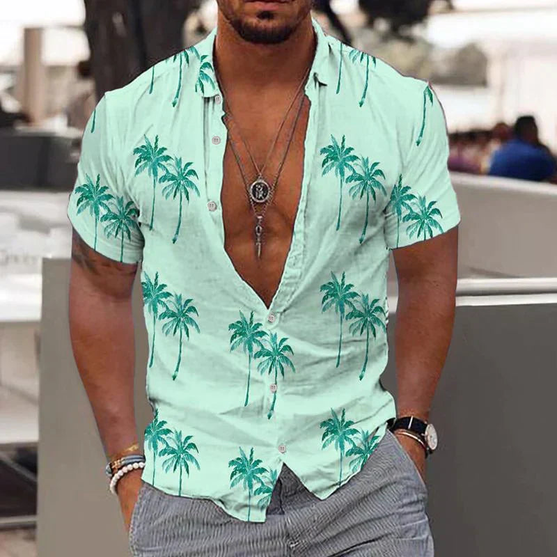 Zion – Camisa masculina leve estilo Brisa da Palmeira