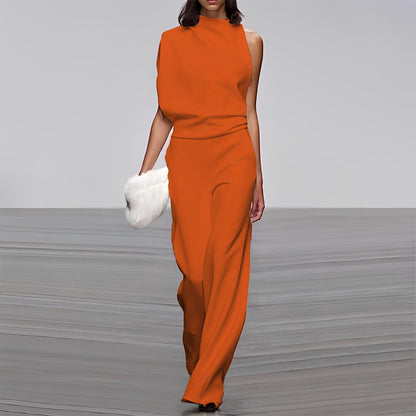 Lucie - Elegante, glamorosa macacão de um ombro para mulheres