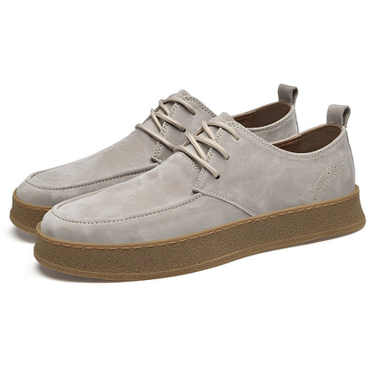 Sylvan - Formal flat suede shoes for men