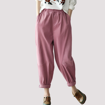 Stella - Calça harém casual com cós elástico para mulheres