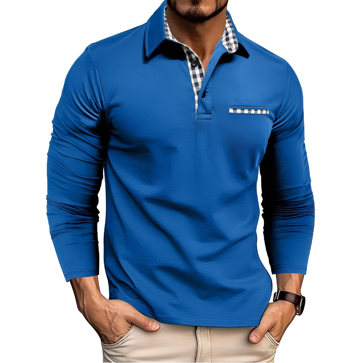 Charel - Camiseta de manga longa robusta