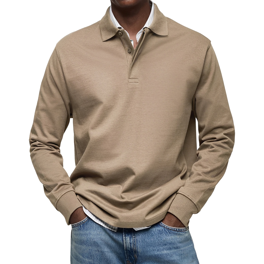 Argus - Polo de manga longa para homem