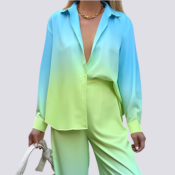 Jessie - Conjunto elegante de duas peças para mulheres