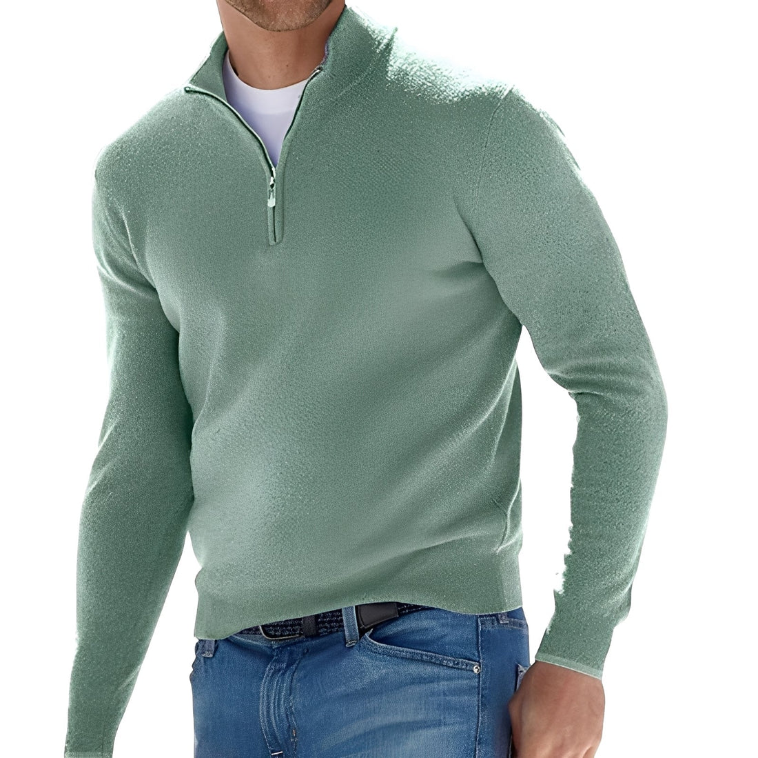 Eliott – Suéter masculino com zíper e estilo moderno