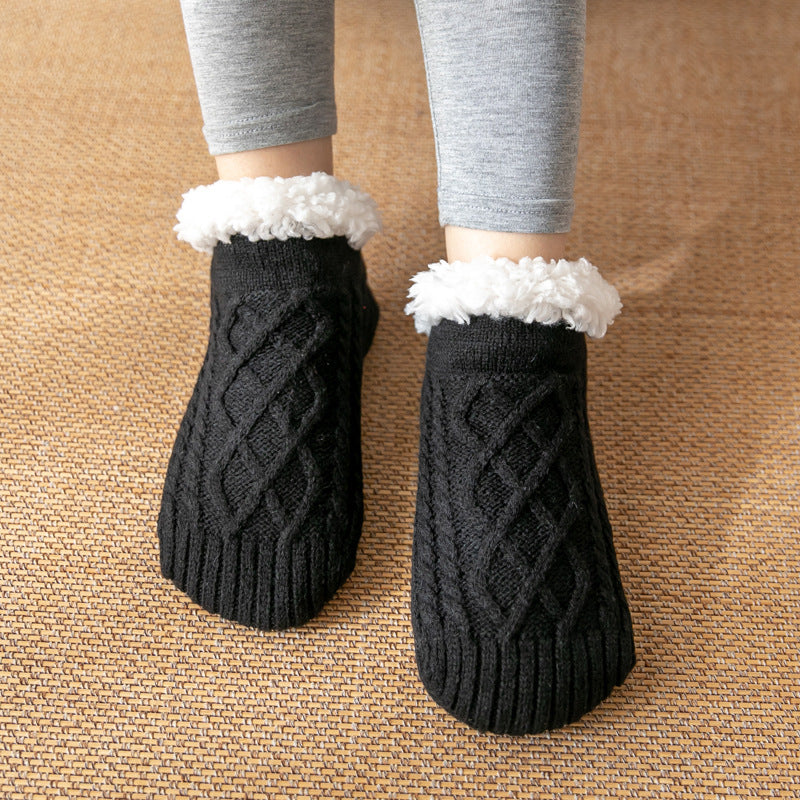 Raquel - Warme, rutschfeste Plüschsocken für Frauen für den Winter