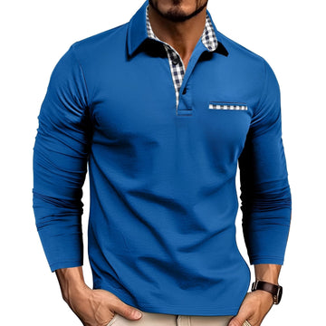 Rupert - Polo Masculino Elegante de Manga Longa