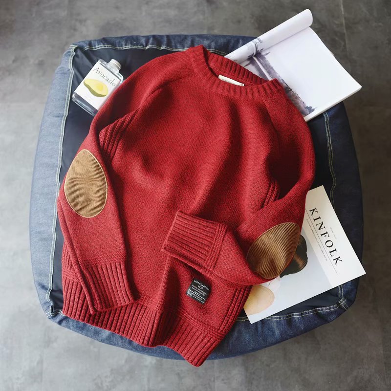 Gibson - Suéter Retrô com Gola Redonda para Homens