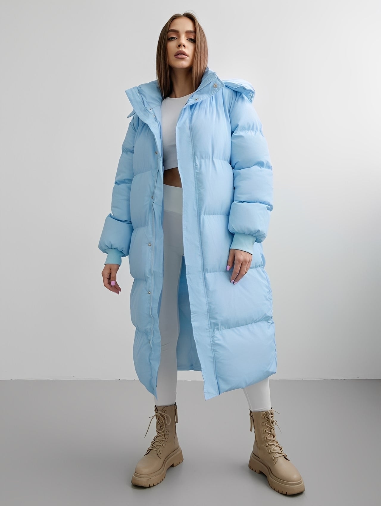 Eloise - Modern loose jacket with hood for women